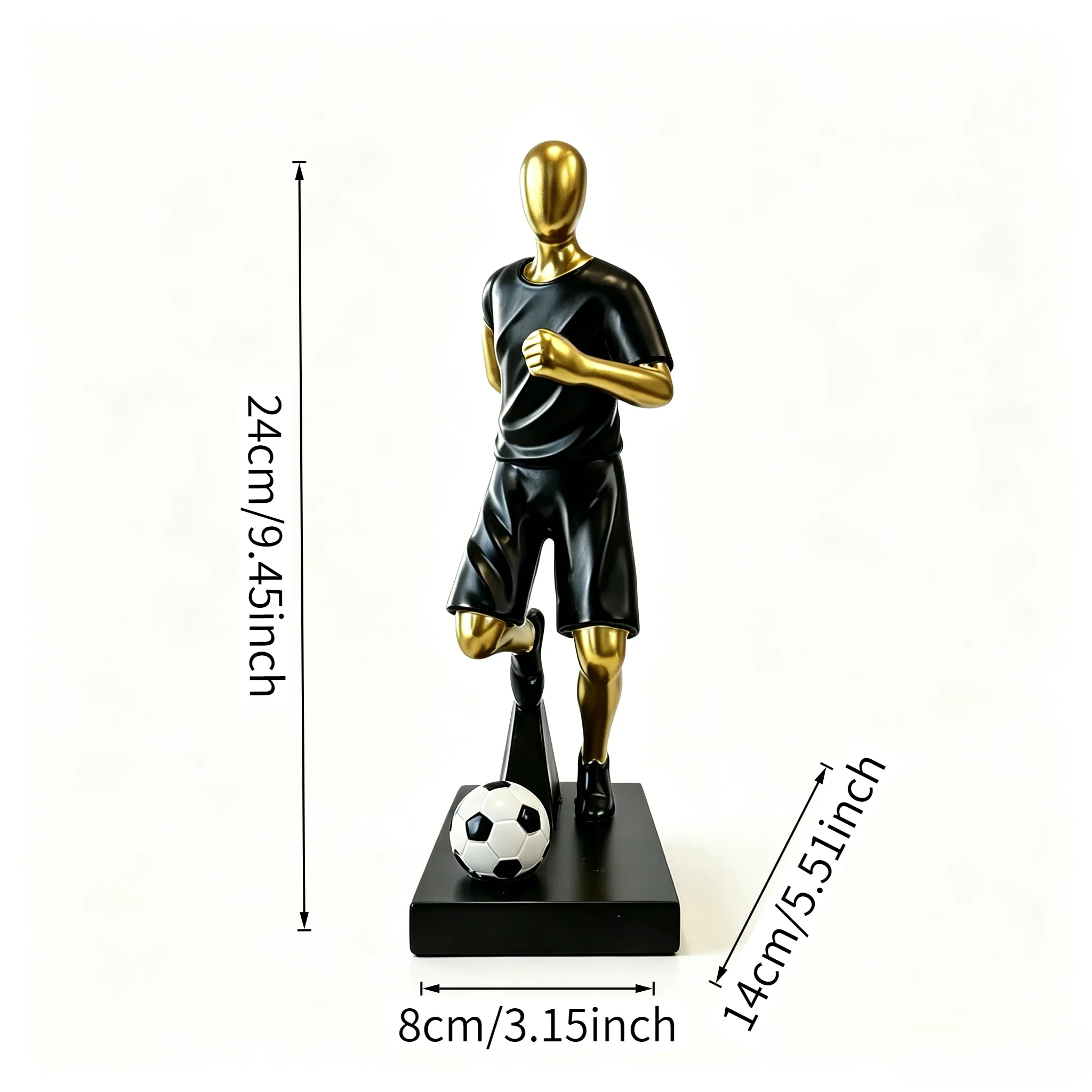 Football player dribbling the ball