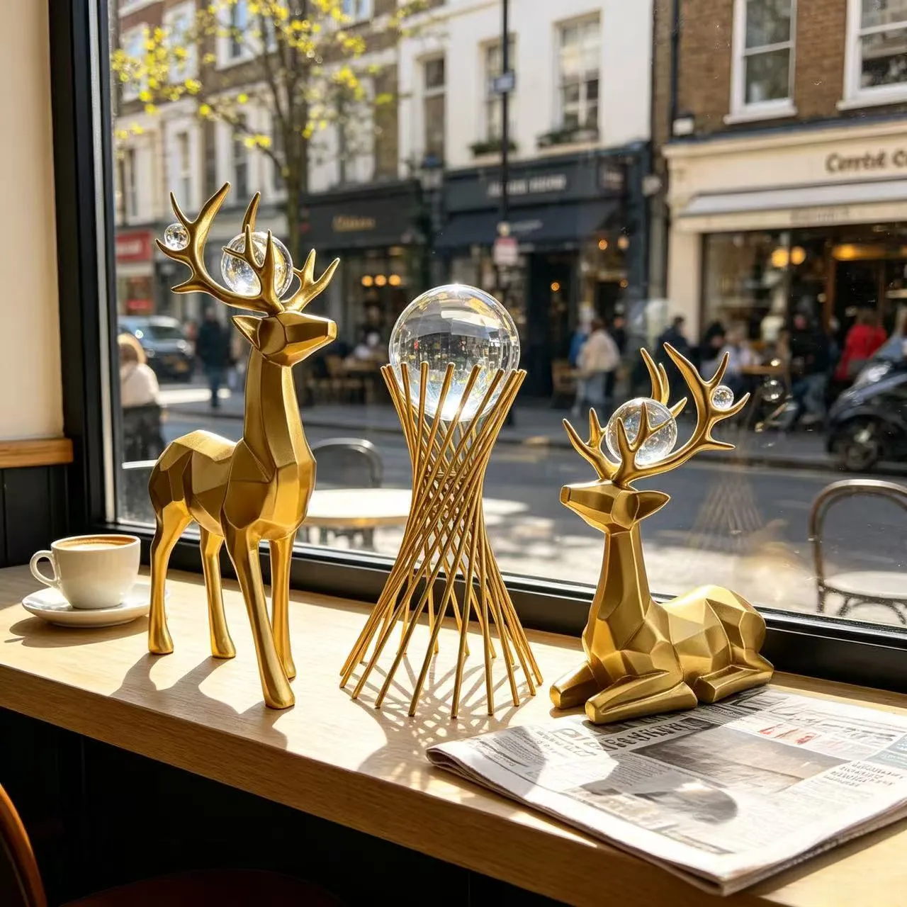 Double Deer and Tower