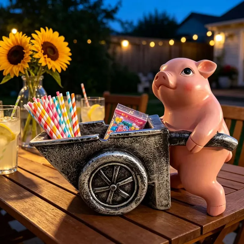 Piglet stroller ashtray
