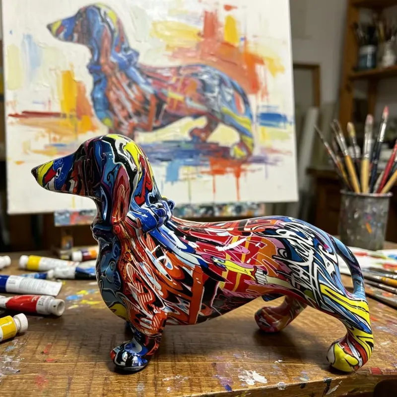 Colorful Dachshund