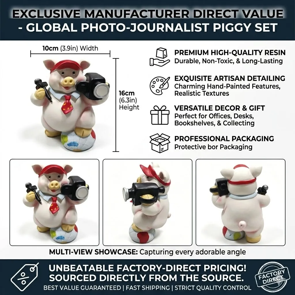 Pig Reporter Piggy Bank
