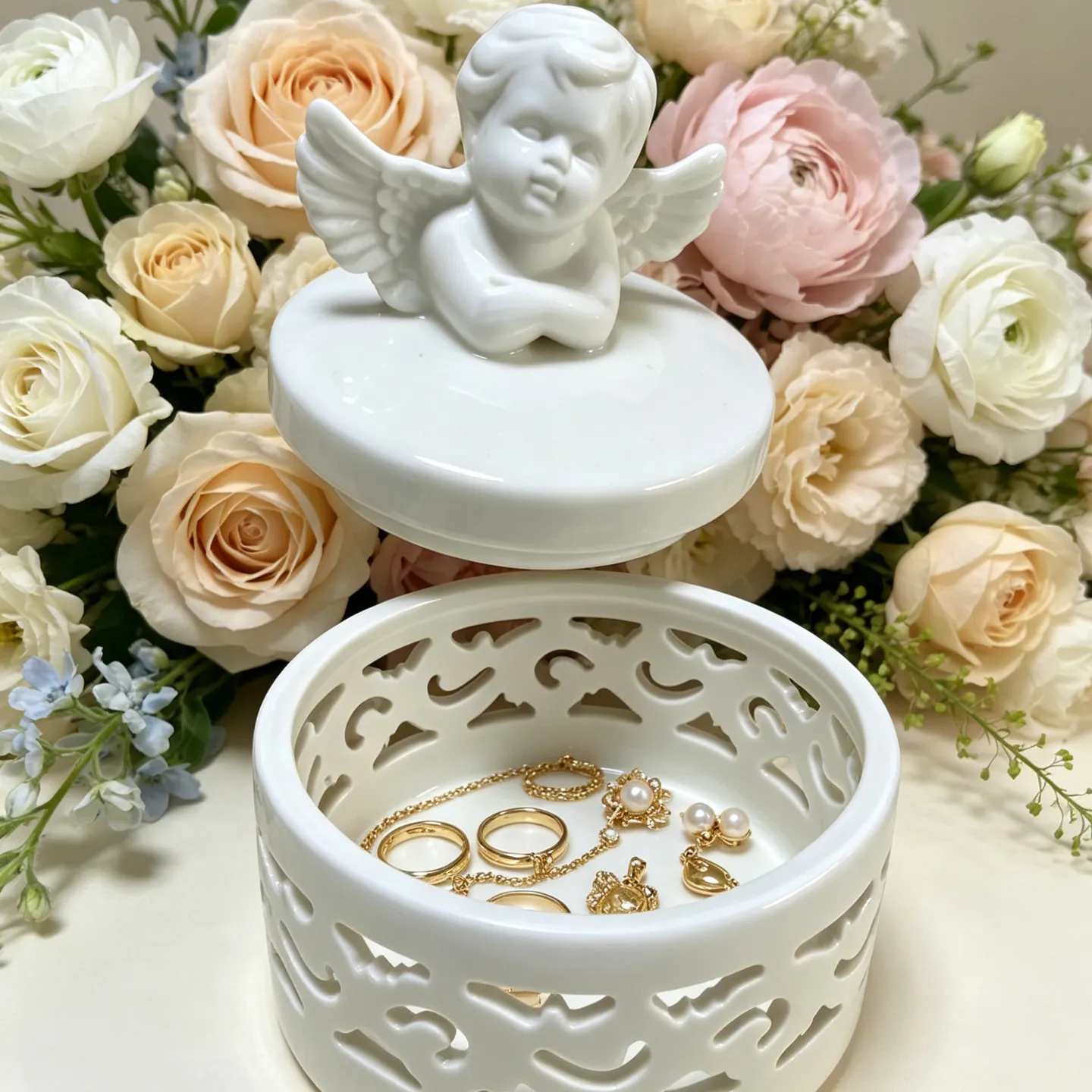 Angel Jewelry Treasure Box