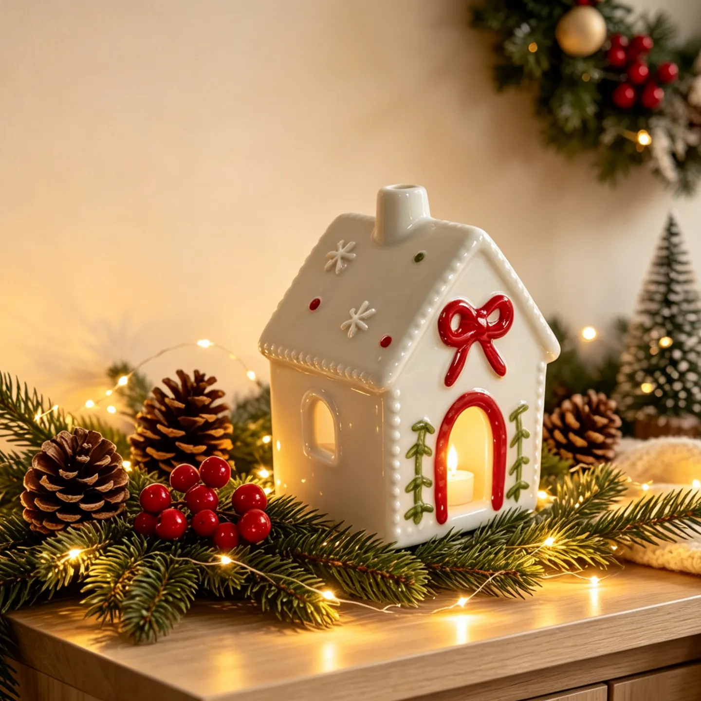 Candle Christmas Cottage