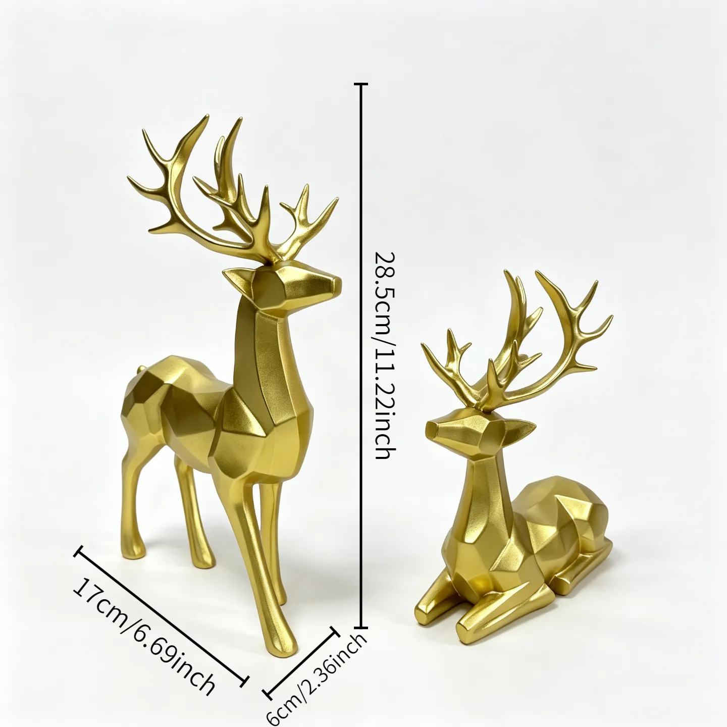 2 Christmas reindeer