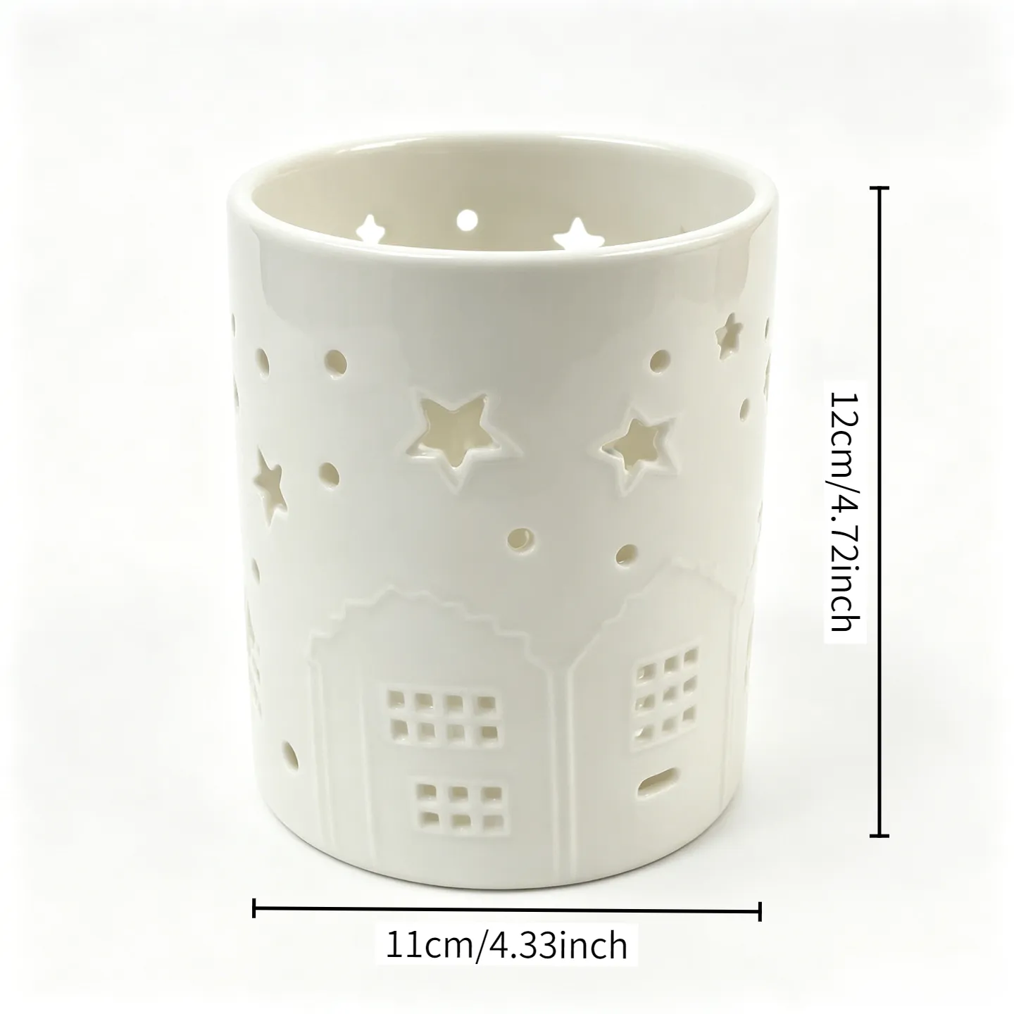 Ceramic candle lamp holder
